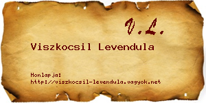 Viszkocsil Levendula névjegykártya